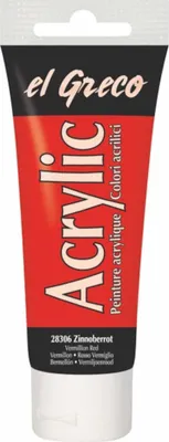 Zdjęcie produktu dla KREUL 28306 KREUL el Greco Acrylfarbe zinnoberrot 75,0 ml