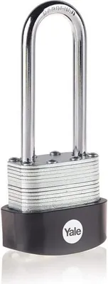 Obrázok produktu pre Zámka Yale Y125B/40/163/1, 40 mm, žltá, laminovaná oceľ, 63 mm oblúk z tvrdenej ocele, 3 kľúče