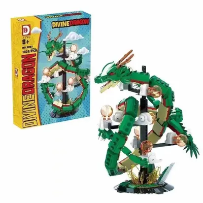Image de DK 5007 Shenron, le dragon divin – 1 826 pièces – Dragon en blocs de construction, style anime, fantastique, 38 cm