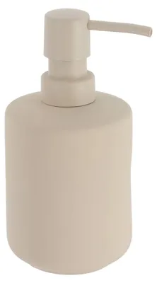 Produktbild von Seifenspender aus steinzeug mit rubbereffekt 400 ml - beige - Tendance