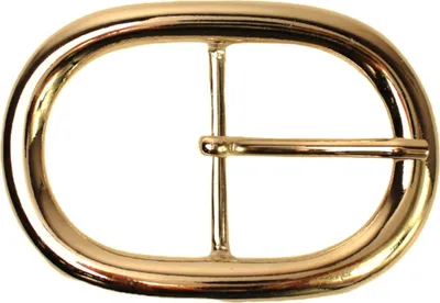 Produktbild von FRONHOFER goldene ovale Gürtelschnalle für 4 cm Riemen; Gürtelschließe in Gold