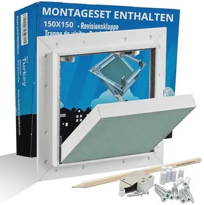Produktbild von Inspektionsklappe 15x15 cm - Unsichtbare Abdichtung für Wand und Decke