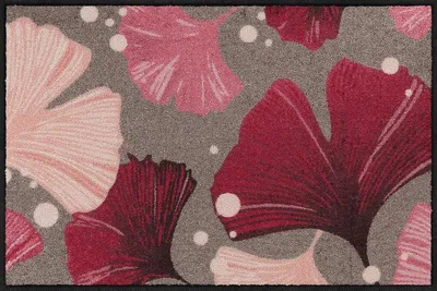 Produktbild von Salonloewe GINGKO DANCE ROSE Fußmatte Wohnmatte 50 x 75 cm