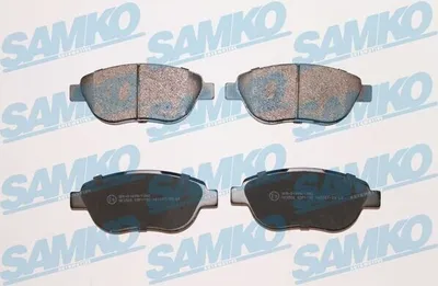 Produktbild von SAMKO Bremsbeläge Satz Vorne Bremsklötze passend für PEUGEOT 206 Schrägheck (2A/C) 5SP1192