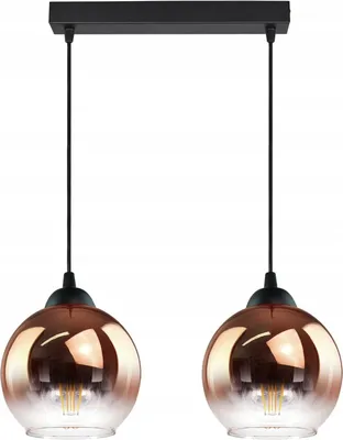 Productafbeelding van FKL DESIGN: Woonaccessoires, plafondlamp, hanglamp, bolvormig, zwart, koper, transparant
