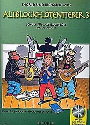 Produktbild von Altblockflötenfieber, m. Audio-CD. Bd.3
