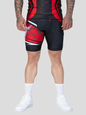 Produktbild von Herren Funktionsshorts schmale Passform RENDALL Black/Red/White L Tapout