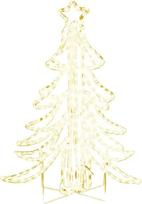 Obrázek produktu pro vidaXL LED vánoční stromek skládací teplý bílý 87x87x93 cm