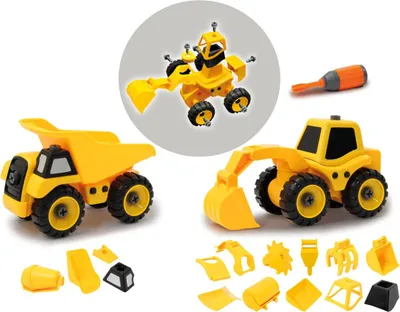 Produktbild von Jamara Baufahrzeugset 9in2, Fahrzeug-Set, 4 Jahr(e), 136 g