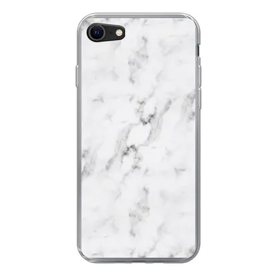 Produktbild von MuchoWow® Handyhülle Schutzhülle Hülle für iPhone 8 Marmor - Luxus - Weiß - Grau - Marmoroptik Silikon Softcase Handy Hülle - Schutzhaube