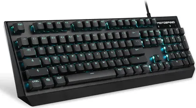Obrázek produktu pro Drátová mechanická klávesnice Motospeed CK95 se 104 klávesami, 9 modrými světelnými efekty LED | Dvoubarevné ABS klávesy | Modré spínače