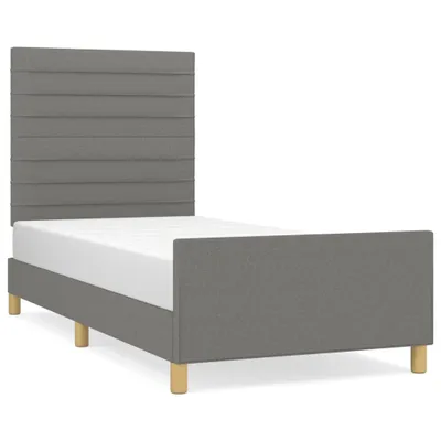 Obrázok produktu pre vidaXL Rám postele bez matraca tmavosivý 90x190 cm látka