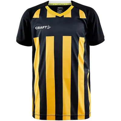 Produktbild von Craft Progress 2.0 Stripe Trikot Kurzarm Kinder - Gelb / Schwarz