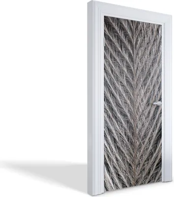 Produktbild von Türdeko Aufkleber Selbstklebende Wandsticker Personalisiert - Die Struktur des Stiftes - 95 x 205 cm