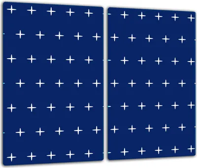Obrázek produktu pro Krycí desky sporáku Skleněný kryt varné desky splashback 60x52cm vzor modrá