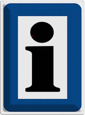 Produktbild von vianmo Blechschild 40x30 cm Information Touristinformation Warnschild Hinweisschild Sicherheit Vorsicht