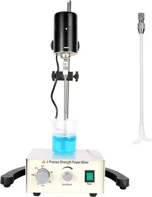 Produktbild von 100W Elektrischer Überkopfrührer Digitaler automatischer Rührer Laborrührer mit Zeiteinstellung und Geschwindigkeits-Höheneinstellung