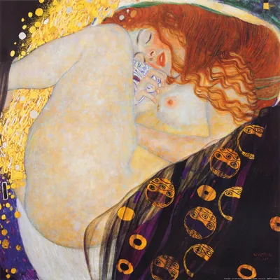 Obrázek produktu pro Gustav Klimt umělecký obraz - DanaÃ", 1907 (40 x 40 cm)