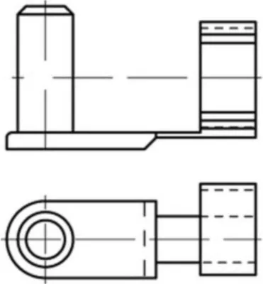 Produktbild von Federklappbolzen R 88752 ES 8x 16 Stahl galv.verz. 10 Stück