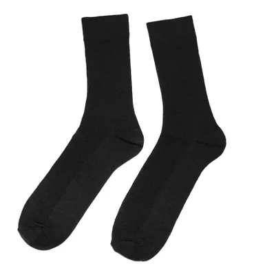 Produktbild von Herren Basic Socken aus Wolle 1:1 Rippe Schwarz Größe 39-42