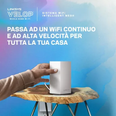 Image de Mesh Multi Room WiFi AC1300Mbps - MU-MIMO bi-bande - Velop WHW01 Blanc Linksys