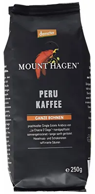 Produktbild von Mount Hagen Peru Ganze Bohne Kaffee Demeter 250g - 6er 250g