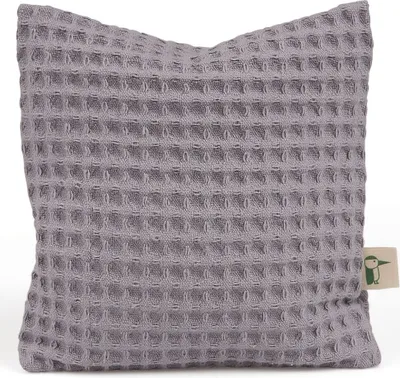 Image de GRÜNSPECHT Coussin aux graines de colza avec housse lavable, coussin chauffant pour bébés & jeunes enfants, en cas de ballonnements & maux de ventre, piqué gaufré, gris (376-V1)