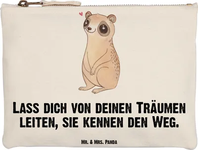 Produktbild von Mr. & Mrs. Panda Schlampermäppchen Plumplori Glücklich Grösse XL Große - Weiß - Geschenk, Federmappe, Pouch, Lustige Sprüche, Etui, Glück, Federtasche, Make-Up Tasche