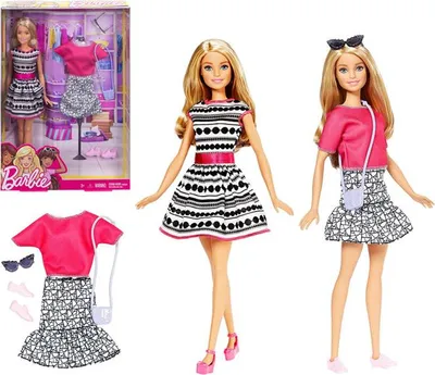 Zdjęcie produktu dla Mattel Barbie Modna Lalka Z Ubrankami Fff59