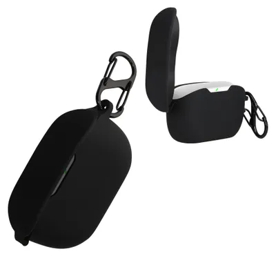 Produktbild von kwmobile Hülle kompatibel mit JBL WAVE BUDS Hülle - Kopfhörer Case - TPU Silikon Cover - Schutzhülle in Schwarz