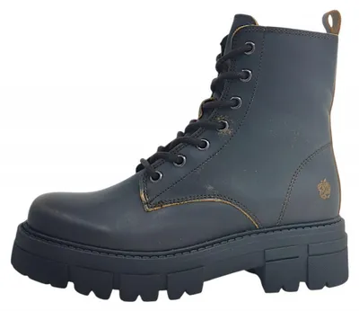 Image de Apple of Eden : Bottes à lacets marron pour femmes, style décontracté