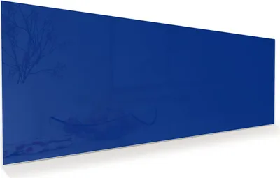 Produktbild von Glasbild 150x60cm in XXL für Wohnzimmer, Schlafzimmer Motiv Königsblauer Hintergrund I