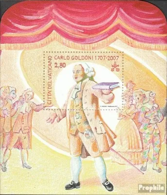 Produktbild von Briefmarken Vatikanstadt 2007 Mi Block29 (kompl.Ausg.) gestempelt Carlo Goldoni