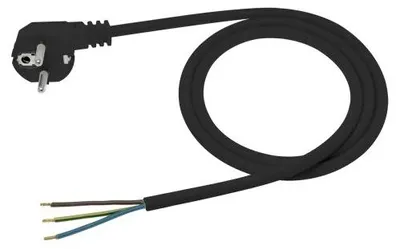 Produktbild von ANSCHLUSSKABEL MIT WINKELSTECKER, 3 × 1 Ω, 1,5 m, schwarz – E+20-004