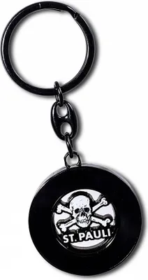 Produktbild von St. Pauli - Totenkopf, Schlüsselanhänger Einkaufschip schwarz