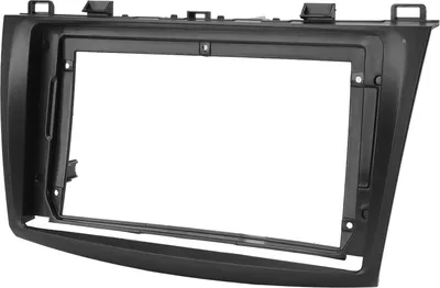 Zdjęcie produktu dla 9-calowa ramka panelu nawigacji samochodowej, czarny zamiennik deski rozdzielczej stereo do Mazdy 3 2010-2013