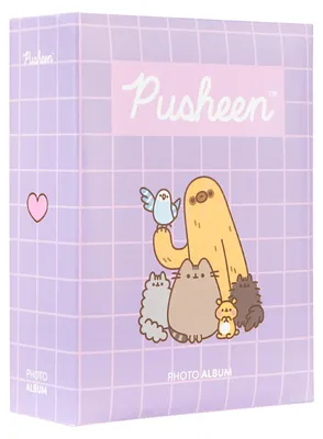 Obrázok produktu pre Pusheen, fotoalbum Moments na 100 fotografií, rozmer 10 x 15 cm, tvrdá väzba, fialová