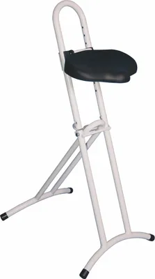 Produktbild von Klappbare Stehhilfe | Sitzhöhe 61-86cm | Tragfähigkeit 80kg | Polyurethane-Sitz | Schwarz/Lichtgrau