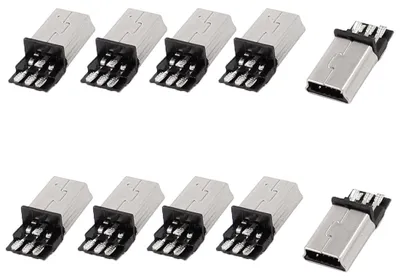 Produktbild von 10 Stš¹ck Mini USB 5 Pin Typ B Stecker Leiterplattenmontage L?tbuchse