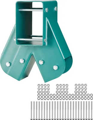 Obrázek produktu pro SucceBuy Držáky houpačky s rámem A, robustní kování z uhlíkové oceli s montážní sadou, houpačka pro kutily pro nohy 101,6 x 101,6 mm a nosníky 101,6 x 152,4 mm, zelená, 3 ks