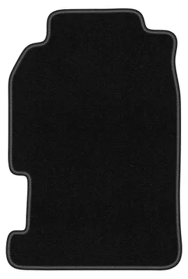 Productafbeelding van Velours bestuurdersmat voor Honda Prelude V 1996-2001 (coupé) – zwart, op maat – Wielganizator BASIC