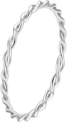 Produktbild von Minimalistischer Silberring AGG315L - Kreislauf: 60 mm