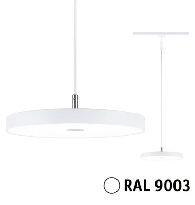 Produktbild von Paulmann URail LED-Pendelleuchte, 3-stufig dimmbar, Hildor, 15 W, 3000 K, dimmbar, 230 V, weiß