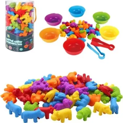 Obrázok produktu pre KIK KX5698 Zvieratká safari Montessori 36 dielov
