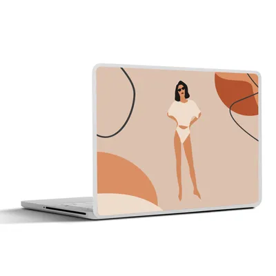 Produktbild von MuchoWow® Laptop Aufkleber Sticker Cover Sommer - Frauen - Minimalismus 36.5x27.5 cm - Laptop-Sticker