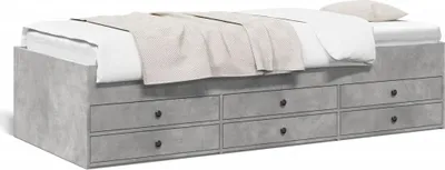 Zdjęcie produktu dla VidaXL 3280891, sofa rozkładana, Szary, Drewno, 1930 mm, 780 mm, 455 mm