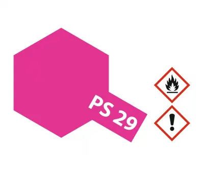 Produktbild von Tamiya Lexan Sprühfarbe PS-29 Neon Rosarot Polycarb. 100ml