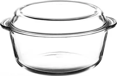 Produktbild von Famanu runde Glasauflaufform mit Deckel - 3,15 Liter, spülmaschinenfest