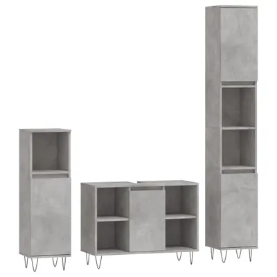 Zdjęcie produktu dla VidaXL 3190303, Szary, Drewno, 800 mm, 330 mm, 600 mm, 3 szt.