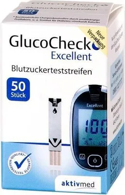 Immagine prodotto di Strisce reattive Glucocheck Excellent 50 pz